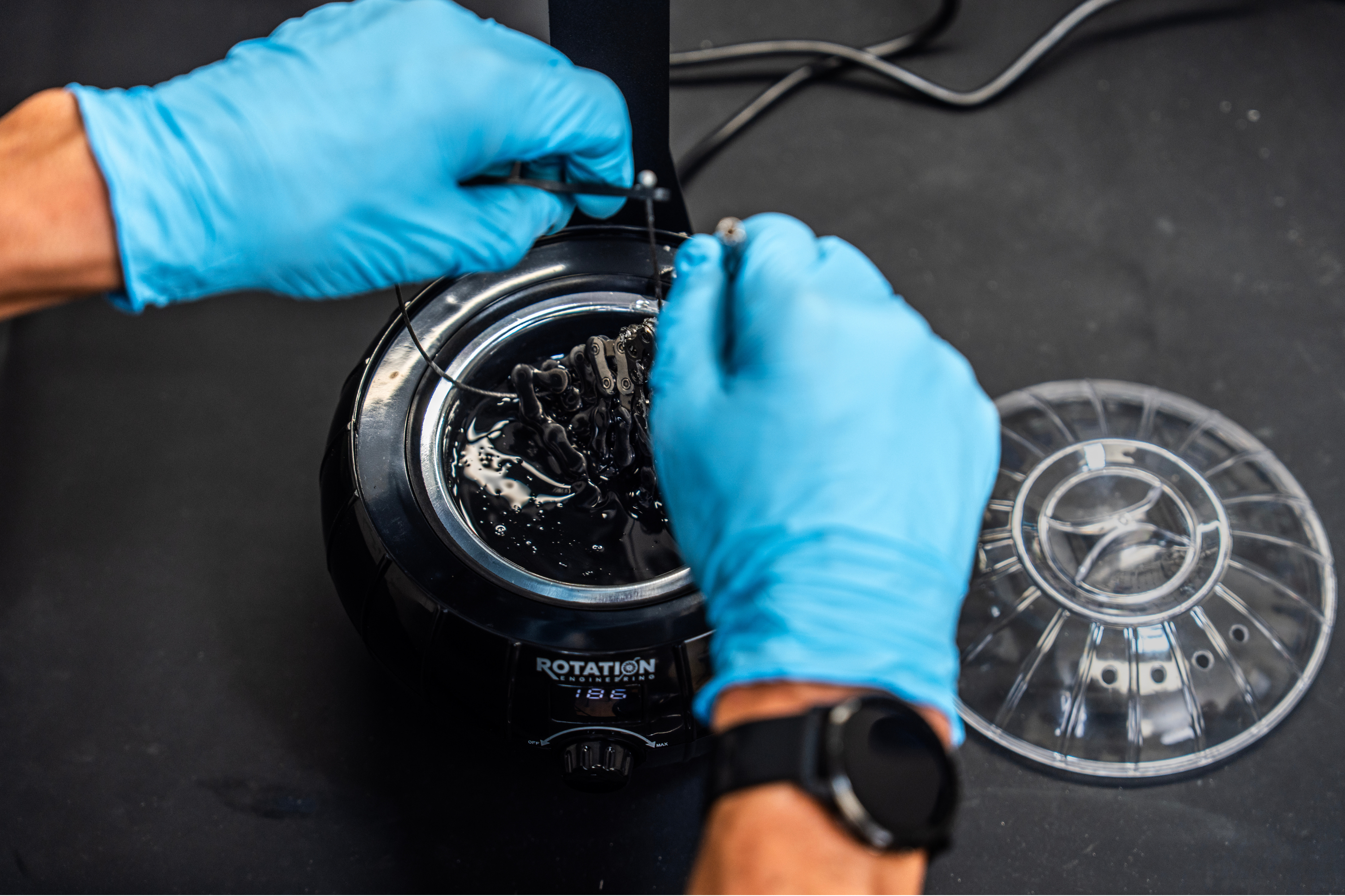 Chain Waxing System, with ½ LB of Wax Hot Melt Chain Wax
